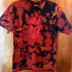 Rare Fright Rags Ash Evil Dead Reverse Dyed Tie Dyed T-shirt Medium